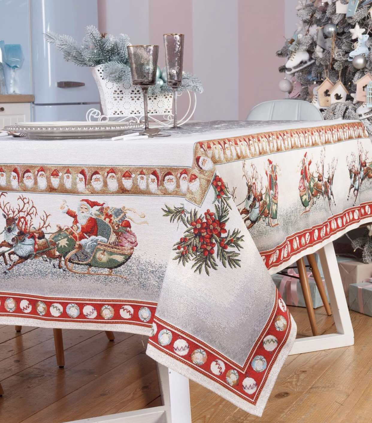 Скатерть новогодняя christmas 2 размера – купить в Украине | ТОП ...