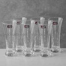 Стакан для пива стеклянный Прозрачная Текстура 350 мл