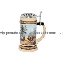 Пивной бокал 0.5 л с крышкой Artina SKS Олень